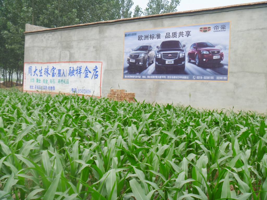 帝豪汽車(chē)噴繪膜廣告