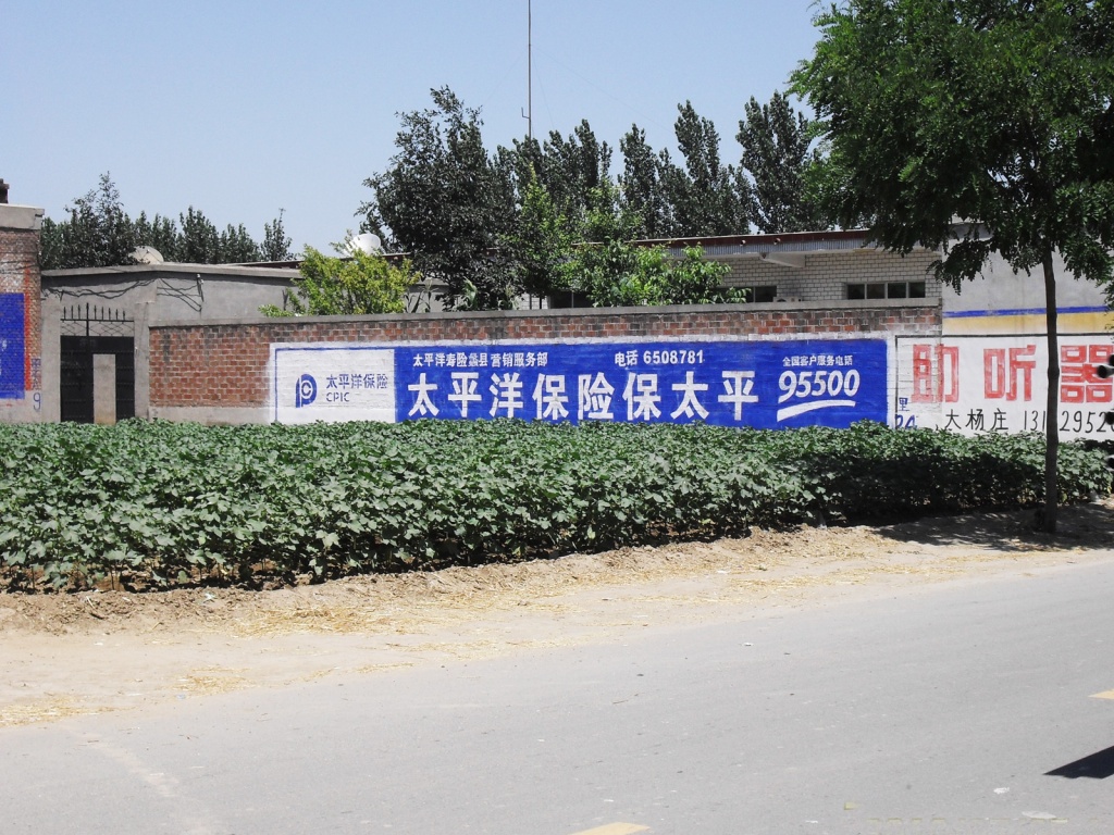 太平洋保險(xiǎn)墻體廣告