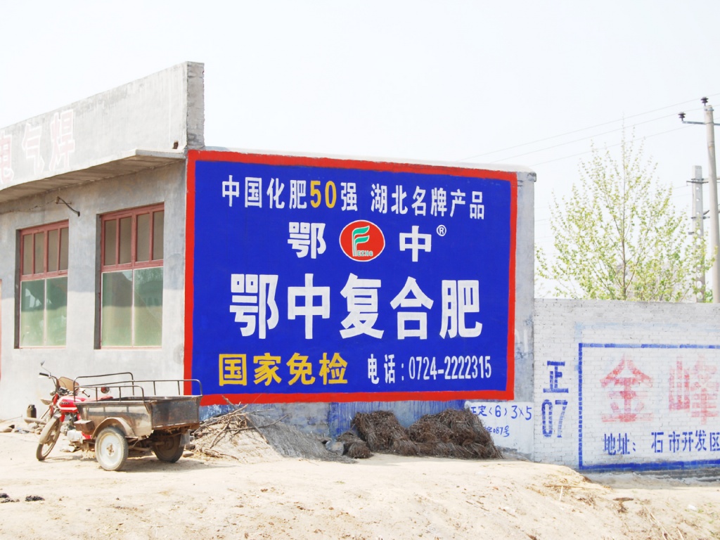 鄂中復(fù)合肥墻體廣告