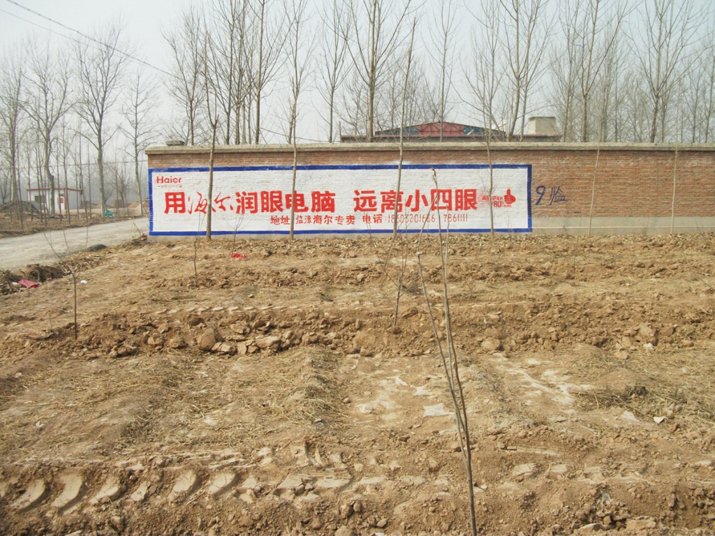 海爾電器墻體廣告