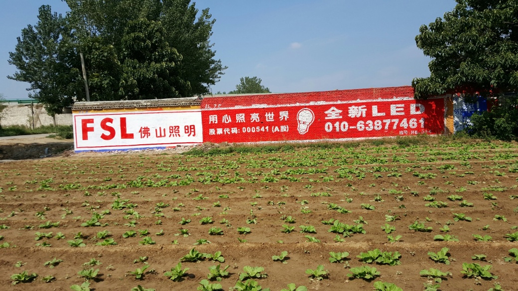 佛山照明墻體廣告案例