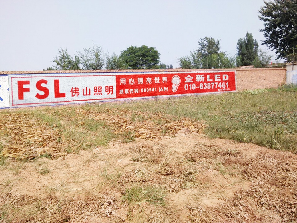 佛山照明墻體廣告案例