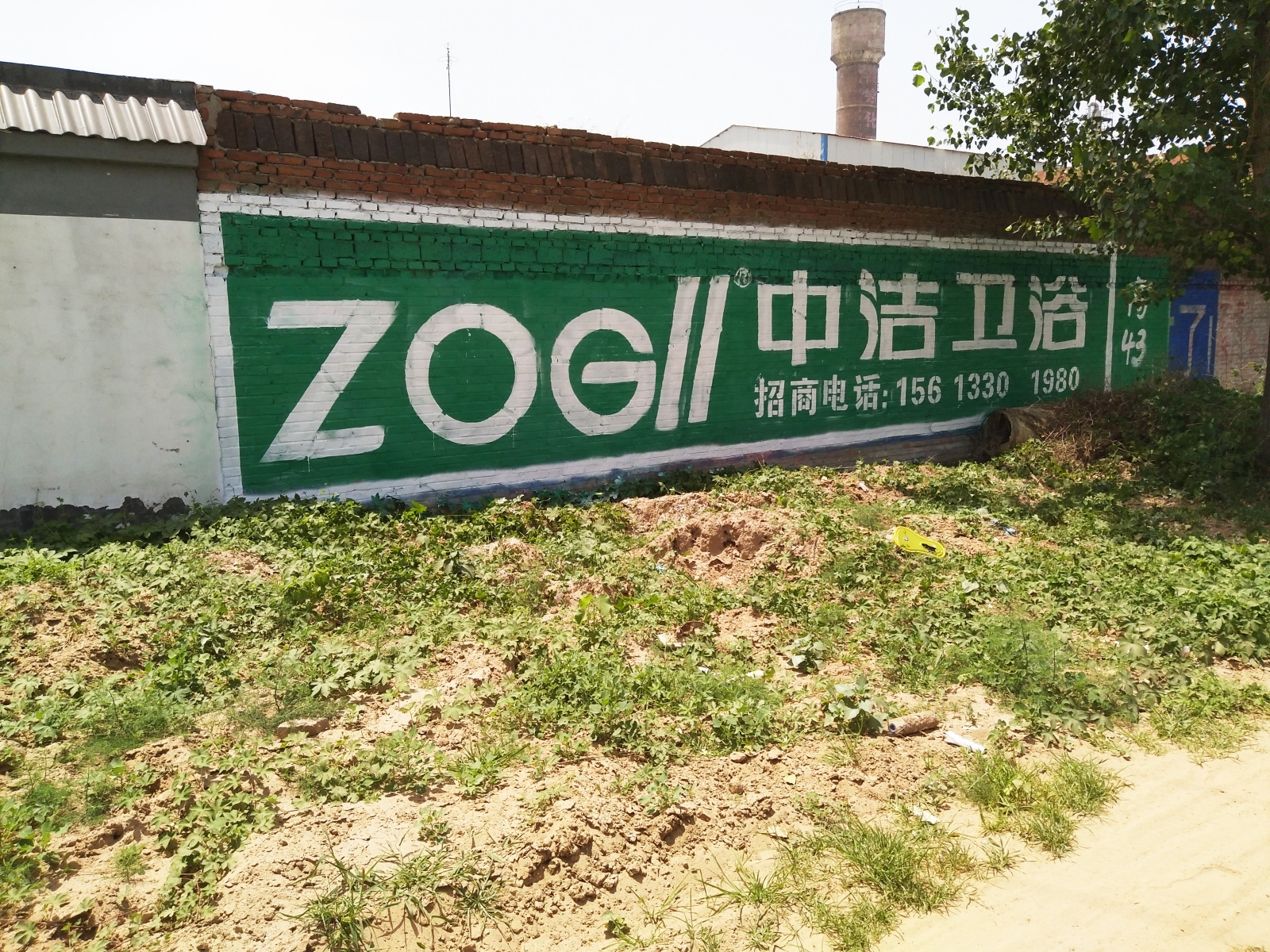 中潔衛(wèi)浴墻體廣告—投放墻體廣告就找凌越廣告